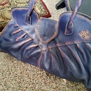 Patricia Nash purple over dye Lione satchel